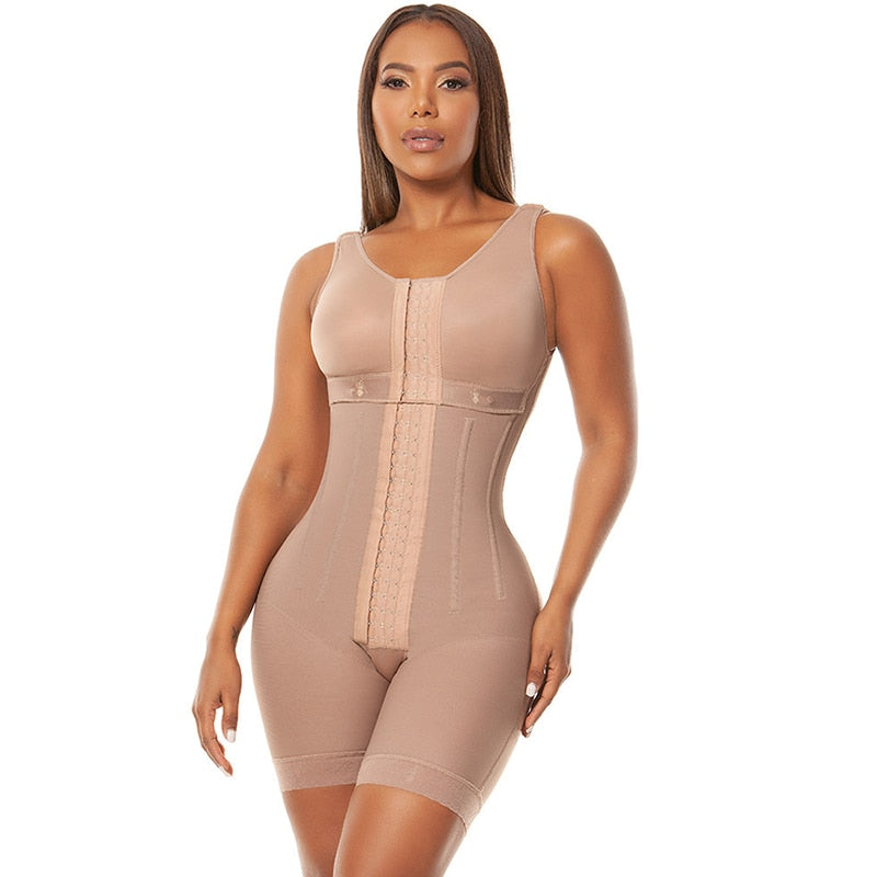 Women's Chest-Packed Body Shaper Postpartum Fajas Colombianas