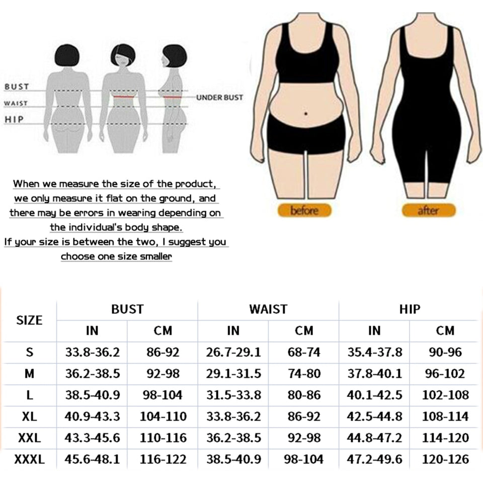 Women's Chest-Packed Body Shaper Postpartum Fajas Colombianas